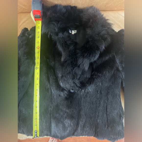 Black Rabbit Fur Jacket - Picture 9 of 11